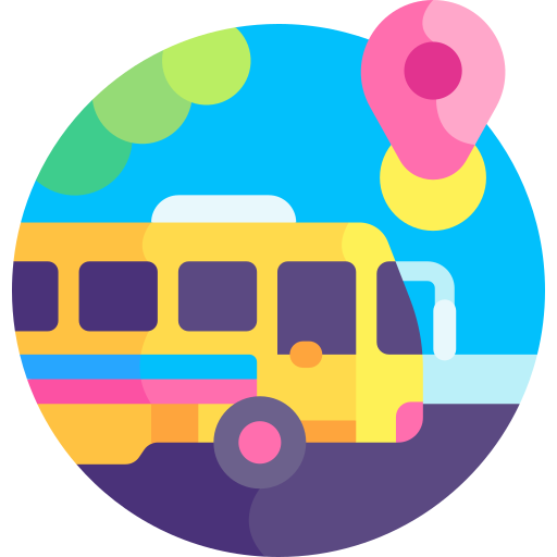 bus Detailed Flat Circular Flat icon