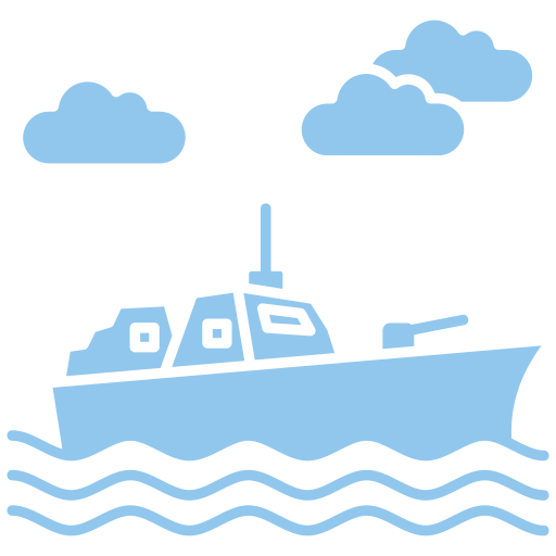 Battleship Generic color fill icon