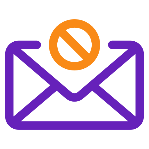 Block email Generic color outline icon