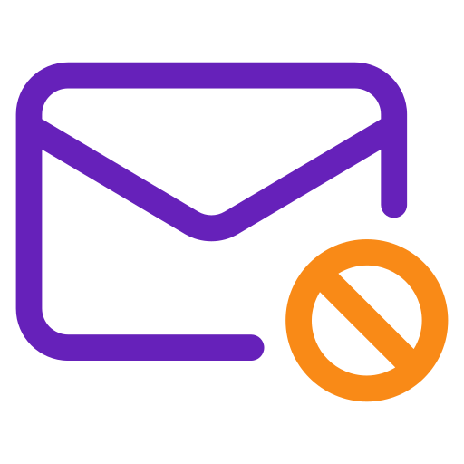 Block email Generic color outline icon