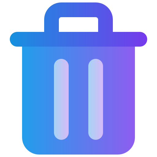 Trash can Generic gradient fill icon