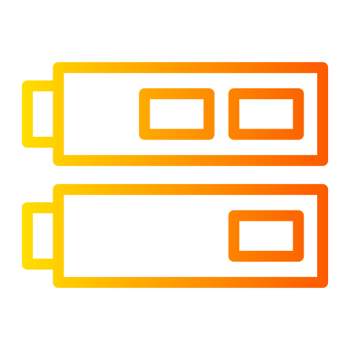 baterie Generic gradient outline ikona