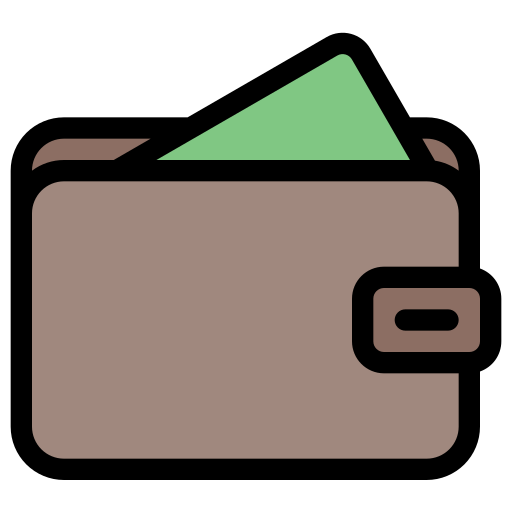 billetera Generic color lineal-color icono