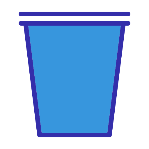 플라스틱 컵 Generic color lineal-color icon