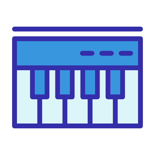 ピアノ Generic color lineal-color icon