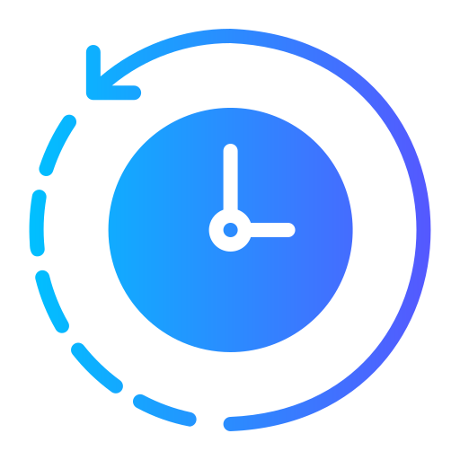 Back in time Generic gradient fill icon