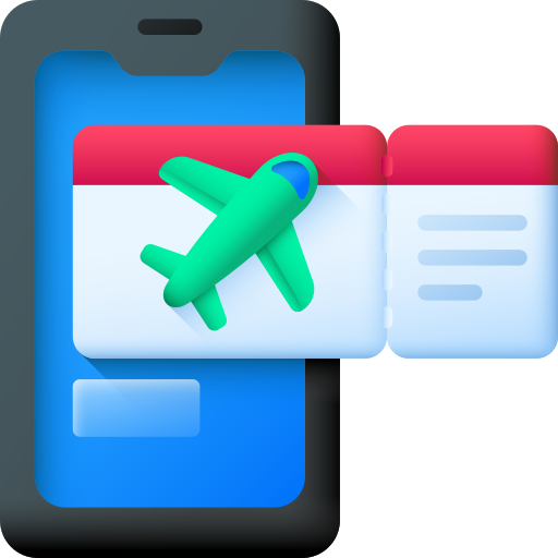 flugticket 3D Color icon