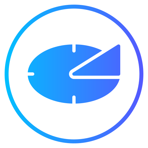 reloj solar Generic gradient fill icono