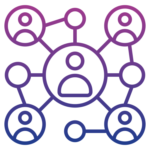 Networking Generic gradient outline icon