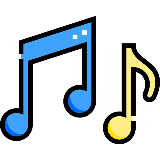 음악 Detailed Straight Lineal color icon