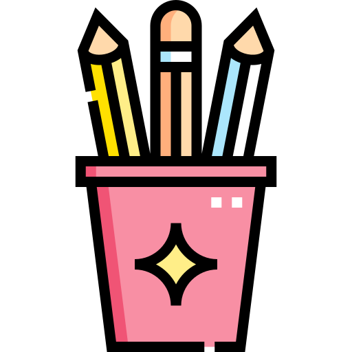 Pencils Detailed Straight Lineal color icon