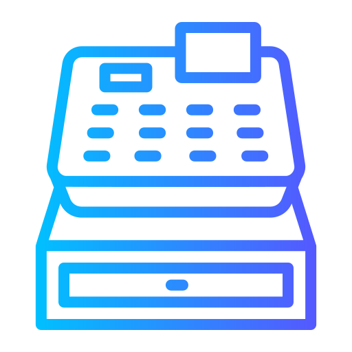 Cash register Generic gradient outline icon