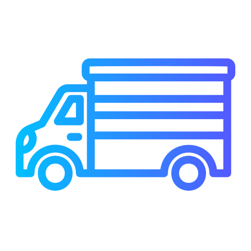 ciężarówka dostawcza Generic gradient outline ikona