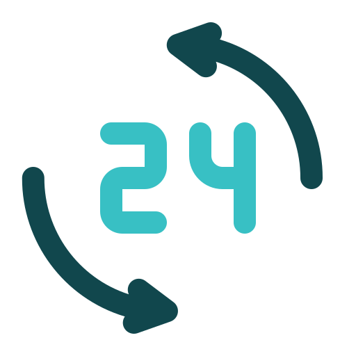 24 hours Generic color outline icon