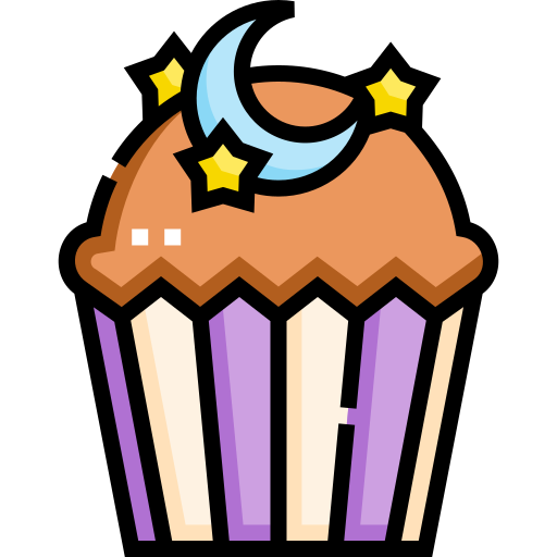 cupcake Detailed Straight Lineal color icon