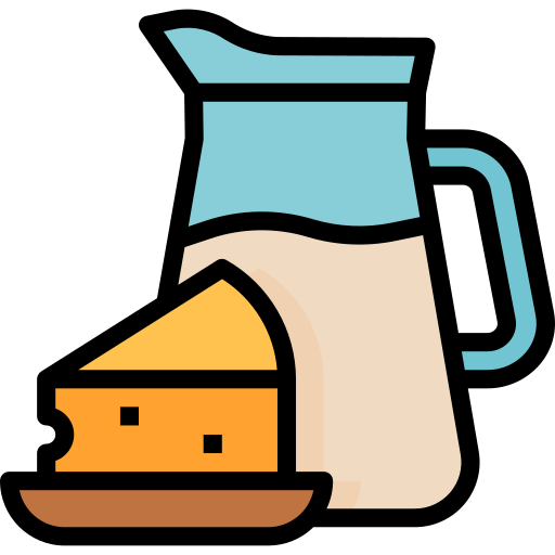 Молочные продукты Aphiradee (monkik) Lineal Color иконка