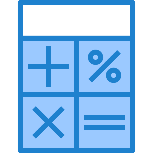 kalkulator srip Blue ikona