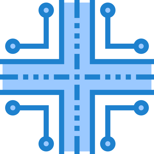 routing srip Blue icon
