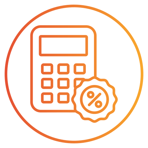 calculatrice Generic gradient outline Icône