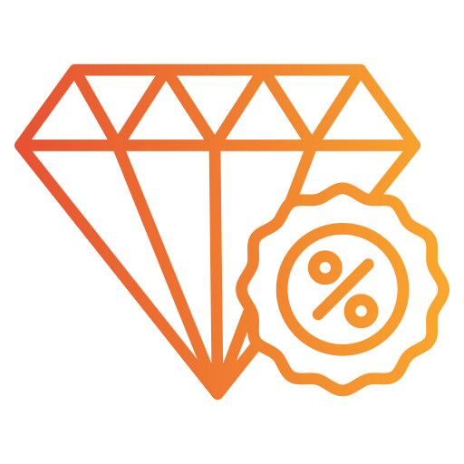 Diamond Generic gradient outline icon