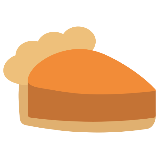 tarte à la citrouille Generic color fill Icône