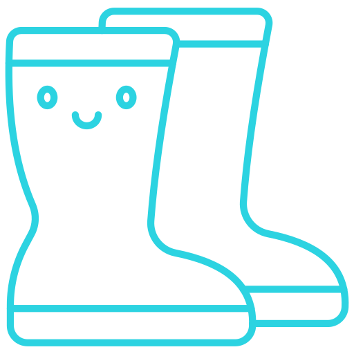 botas de lluvia Generic color outline icono