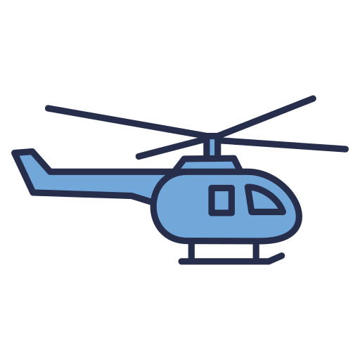 helikopter Generic color lineal-color icoon