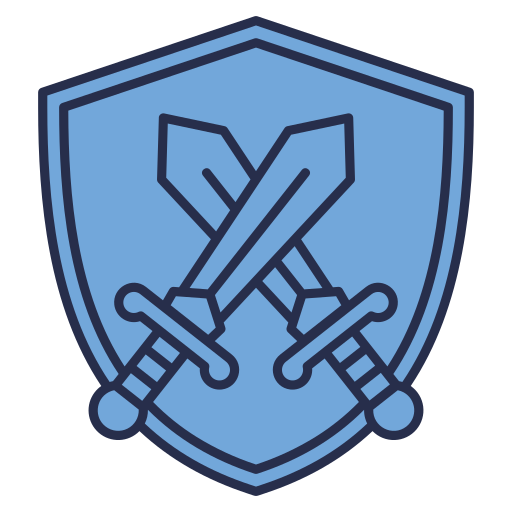 scudo con spada Generic color lineal-color icona