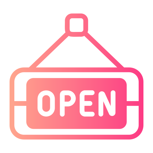 Open sign Generic gradient fill icon