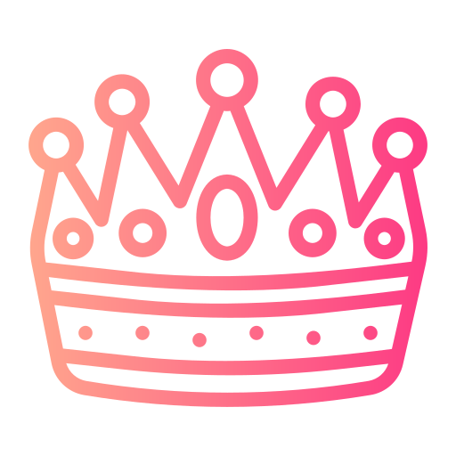 Crowns Generic gradient outline icon