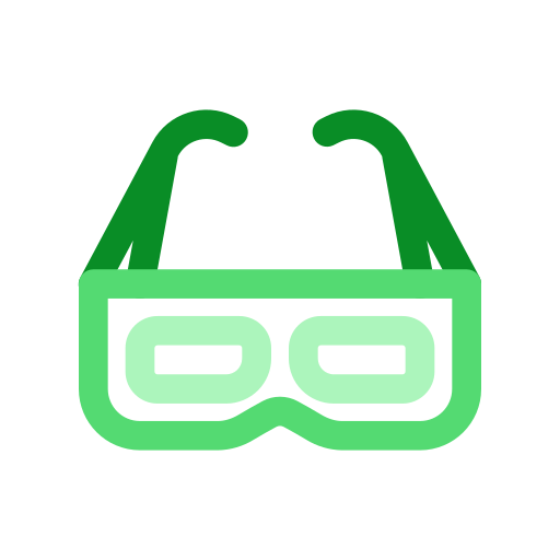 okulary 3d Generic color outline ikona