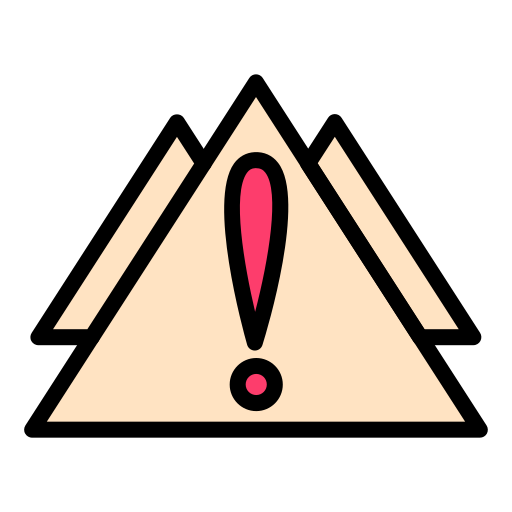 señal de advertencia Generic color lineal-color icono