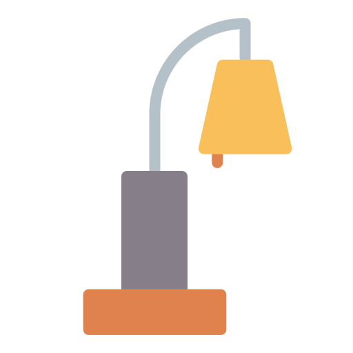 slaapkamerlamp Generic color fill icoon