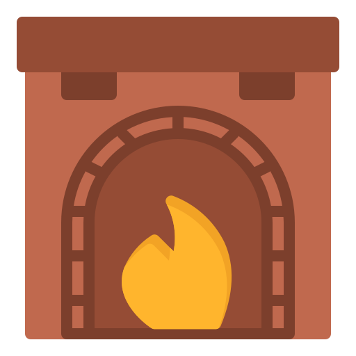 Fireplace Generic color fill icon