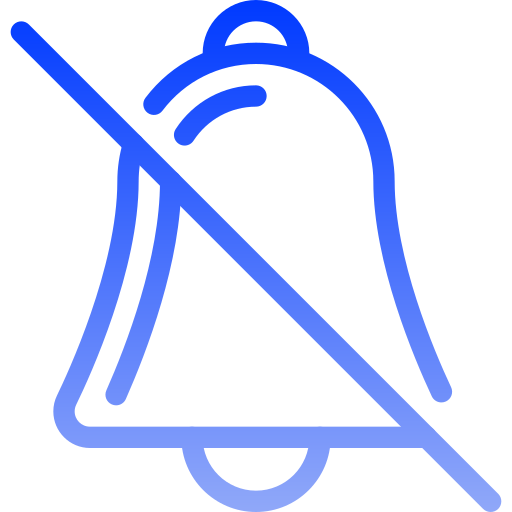 campana de notificación Generic gradient outline icono