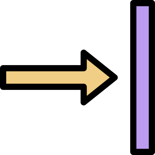 rechter pijl Generic color lineal-color icoon