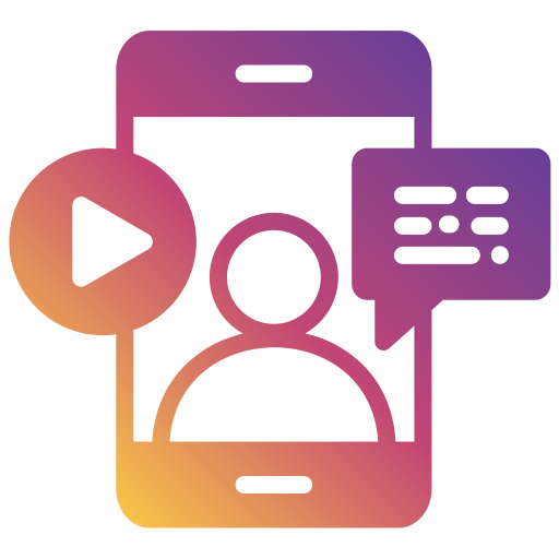 Live streaming Generic gradient fill icon