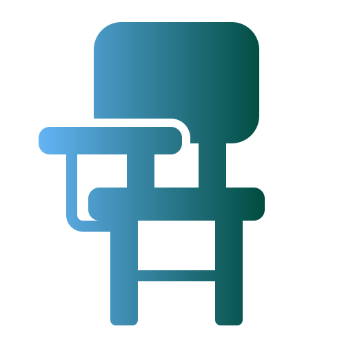 sedia della scrivania Generic gradient fill icona
