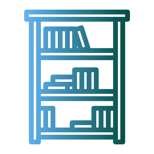 Library Generic gradient outline icon