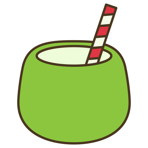 Кокосовый напиток Generic color lineal-color иконка