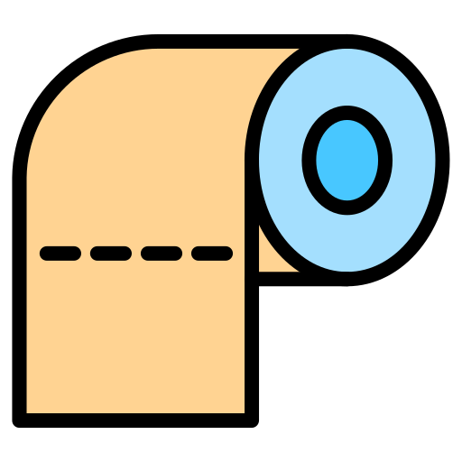 rolka papieru Generic color lineal-color ikona