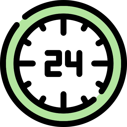24 시간 Generic color lineal-color icon