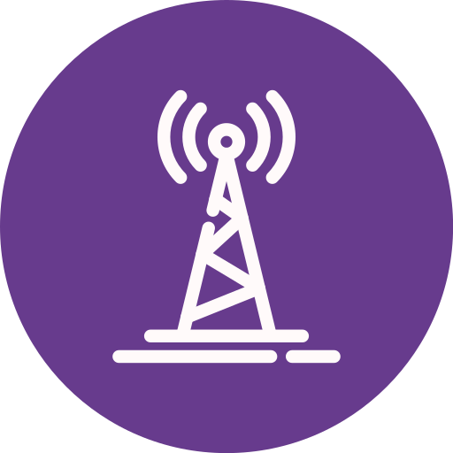 Radio tower Generic color fill icon