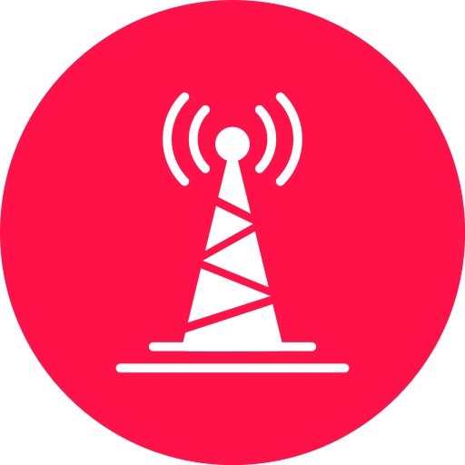 torre de radio Generic color fill icono