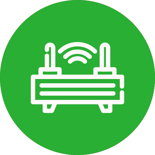 router bezprzewodowy Generic color fill ikona