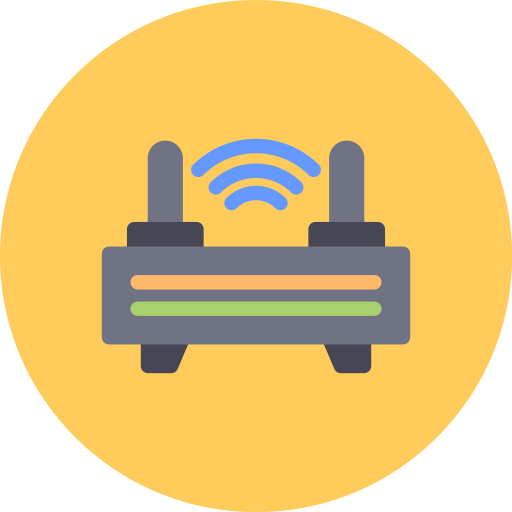routeur sans fil Generic color fill Icône