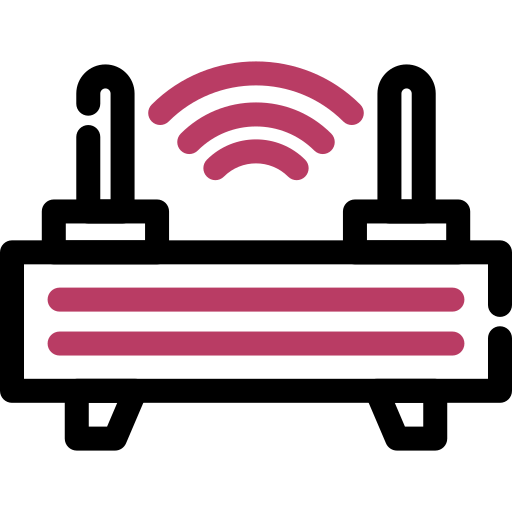 router inalámbrico Generic color outline icono