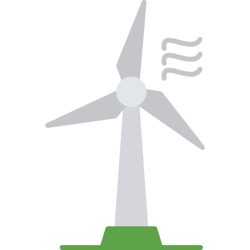 Wind turbine Generic color fill icon
