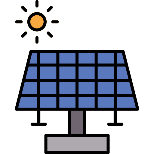 pannello solare Generic color lineal-color icona
