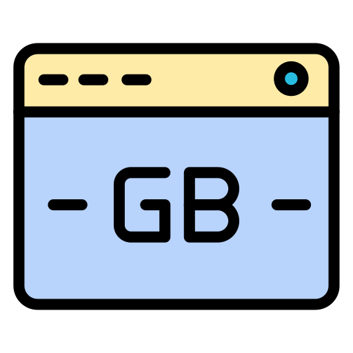 gigabajt Generic color lineal-color ikona
